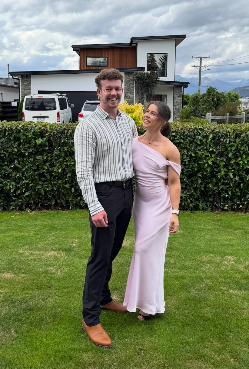 James and Abigail dressed up for Sunny's 90th.